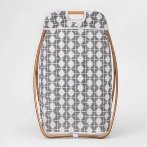 NWT Bamboo X Framed Bamboo Hamper